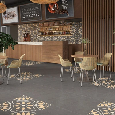 Wood and Tile Floor